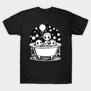 Dark Days Tub Time in the Creepy Cosmos T-Shirt